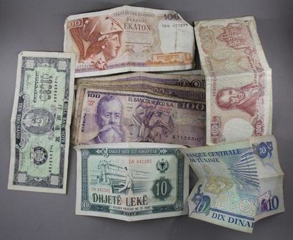 Lot de billets anciens