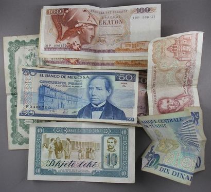 Lot de billets anciens