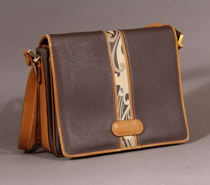 *LEONARD

Sac bandoulière en pvc marron et...