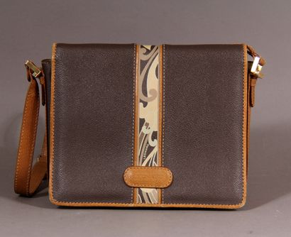 *LEONARD

Sac bandoulière en pvc marron et...