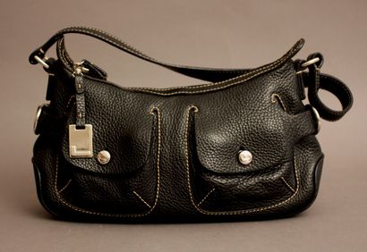 LANCEL

Sac en cuir grainé marron à fermeture...