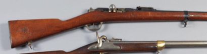 Carabine à verrou, à un coup, calibre 9m...