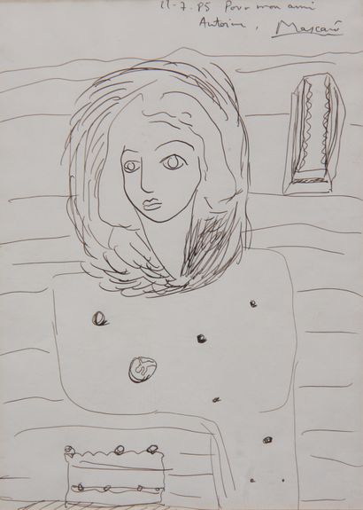 - Ecole contemporaine

Portrait d'homme

Huile...