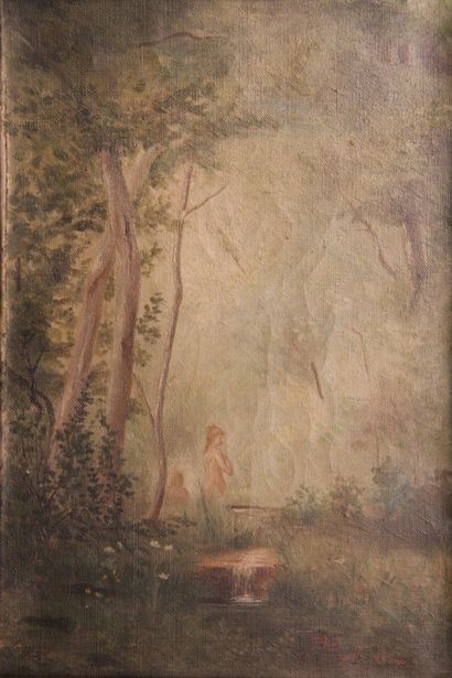 J. BALOUZET

Jeune fille au bain

Paire d'huiles...