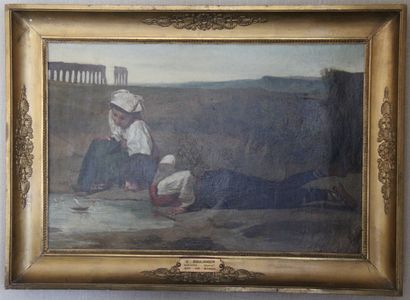 Ecole moderne

Enfants jouant avec une barque

Huile...