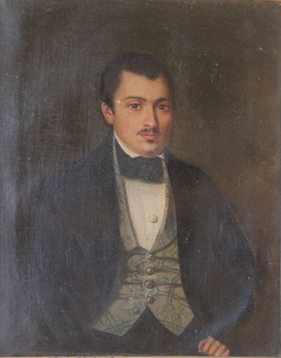 Ecole du XIXème s.

Portrait d'homme

Huile...