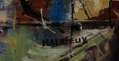 Pierre MALRIEUX (1920-)

Bateaux à quai

Huile...