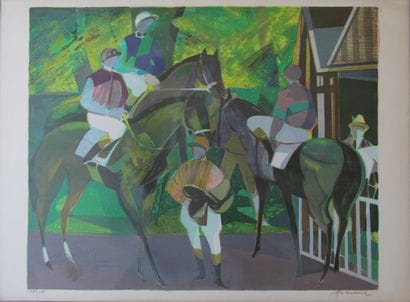 Camille HILAIRE (1916-2004)

Chevaux au paddock...