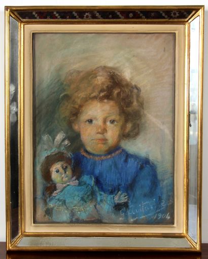 *Ecole moderne

Portrait d'une jeune fille...