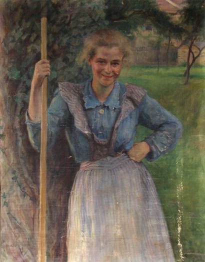 *Richard HALL (1857-1942)

La bergère

Huile...