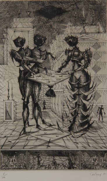 Quatre lithographies :

- TREMOIS

Couple

EA...