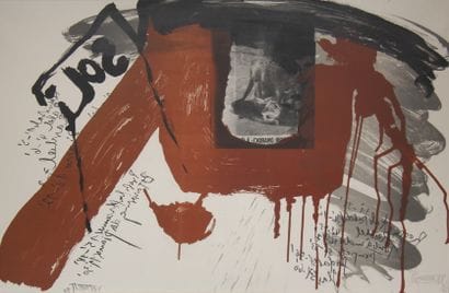 Wolf VOSTELL (1932-1998)

Composition abstraite

Litgographie...