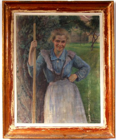 *Richard HALL (1857-1942)

La bergère

Huile...