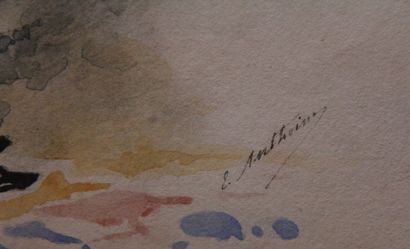 Ecole moderne

Incroyable

Aquarelle signée...