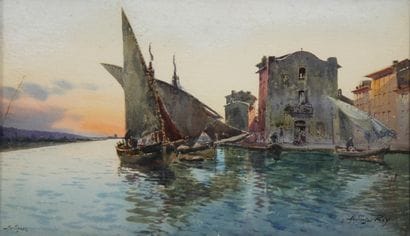 Ecole moderne

Bateaux à quai à Martigues

Aquarelle...