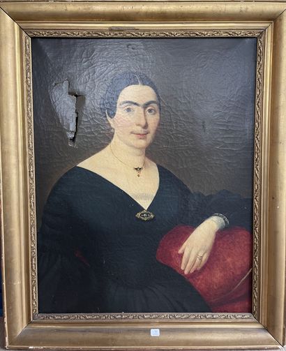 Ecole du XIXème s.

Portrait de femme

Huile...