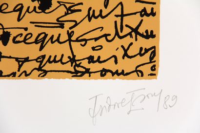 Isidore ISOU (1925-2007)

Composition, 1989

Sérigraphie...