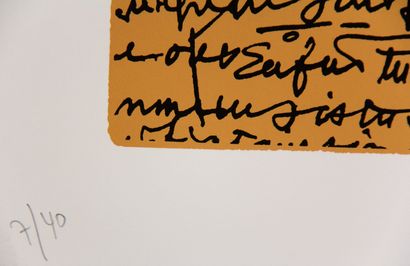 Isidore ISOU (1925-2007)

Composition, 1989

Sérigraphie...