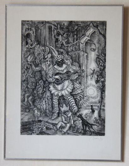 Albert DECARIS (1901-1988)

Le bal masqué

Lithographie...