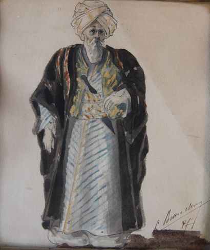 Ecole du XIXème s.

Chef arabe

Aquarelle...