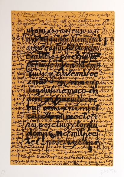 Isidore ISOU (1925-2007)

Composition, 1989

Sérigraphie...