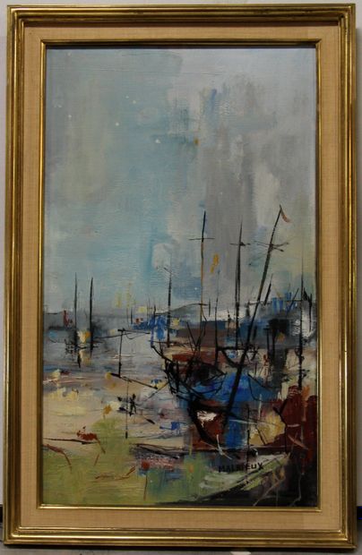 Pierre MALRIEUX (1920-)

Bateaux à quai

Huile...