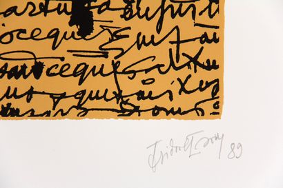 Isidore ISOU (1925-2007)

Composition, 1989

Sérigraphie...