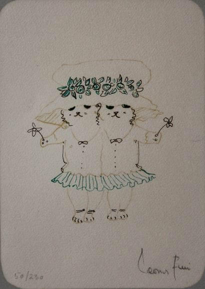Léonor FINI (1907-1996)

-Les chats

Lithographie...
