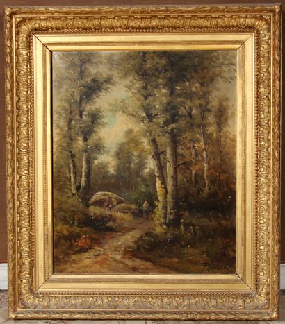 Ecole du XIXème s.

Jeune femme aux fagots

Huile...