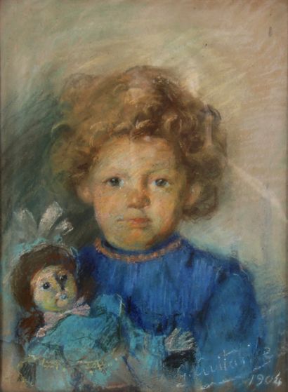 *Ecole moderne

Portrait d'une jeune fille...