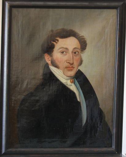 Ecole française du XIXème s.

Portrait d'homme...