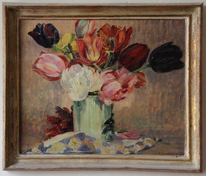 Trois tableaux :

- MARCADIER

Nature-morte...