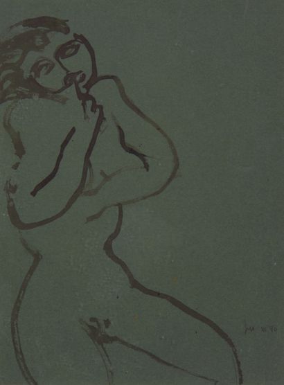 Jean-Marie DEROCHE (1956-)

Nu féminin

Lavis...