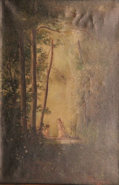 J. BALOUZET

Jeune fille au bain

Paire d'huiles...