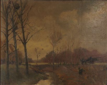 *L. JALEAU

Bord de rivière

Huile sur panneau...
