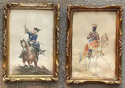 BLIN

Militaires

Deux aquarelles signées...