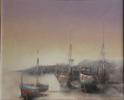 Alferio MAUGERI (1933-)

Bateaux à marée...