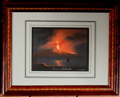 Italian school of the 19th century.

- Eruption...