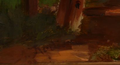 Modern school

Landscape with a fence

Oil...