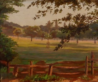 Modern school

Landscape with a fence

Oil...