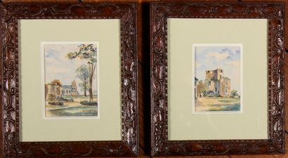 *COVERING

Buildings

Two watercolours signed...
