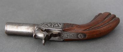 *Pistolet de poche à percussion, canon 4...