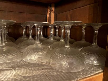 *Partie de service de verres sur pied en...