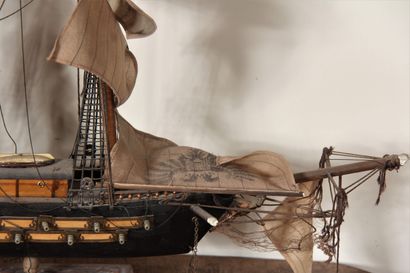 Maquette de bateau 3 mâts

L : 80 cm. (a...