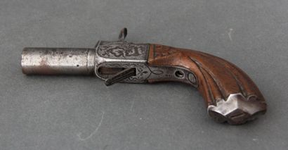 *Pistolet de poche à percussion, canon 4...