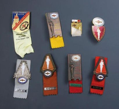 Trophée Martini. Fleuret féminin. 8 badges...