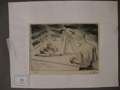 Charles KIFFER (1902-1992)
Le K.O Eau-forte...