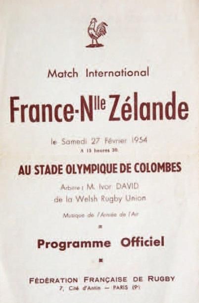 Programme du match international France-...