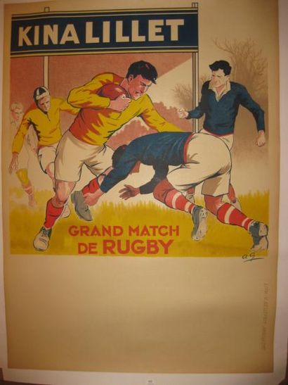 Affiche passe-partout KINA-LILLET Lithographie...
