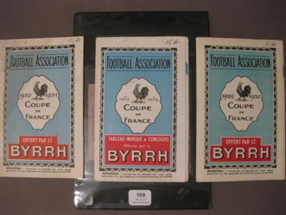 3 Calendriers BYRRH Coupe de France Saisons...